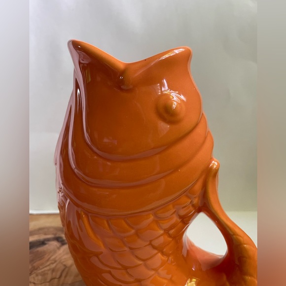 Bistro Brights Orange Koi “Glug, Glug” Gurgle Pitcher - Picture 4 of 6